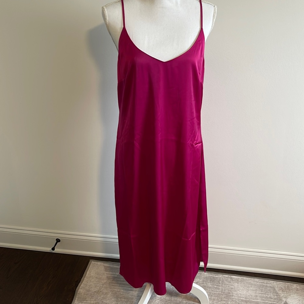 Magenta Slip Dress